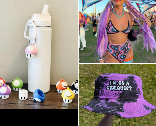 RAVE or Concert Essentials 🎨 cover photo collage