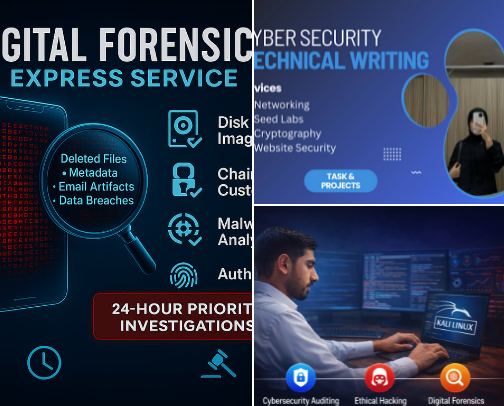 The Ultimate Cyber Security & Digital Forensics Resource Hub cover photo collage