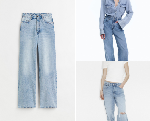 Light Wash Denim for UNDER $50 (H&M, Old Navy!) cover photo collage