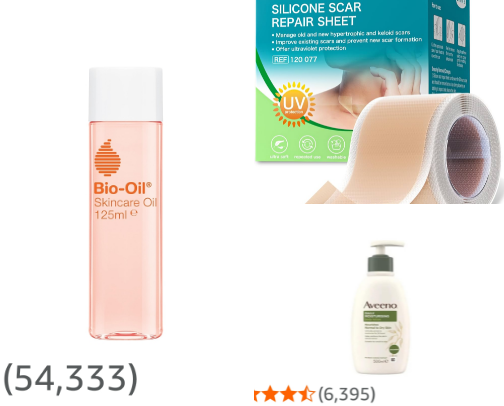 Moisturisers & Scar Care cover photo collage