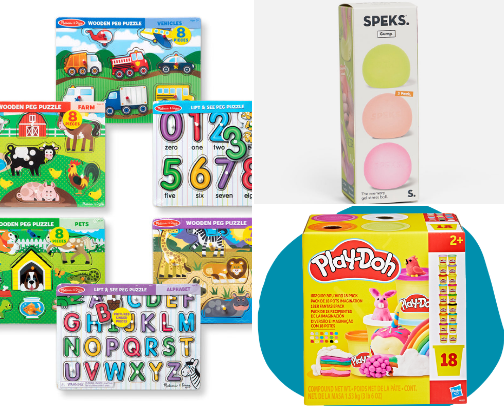 toys i have for my clients 🧸 cover photo collage