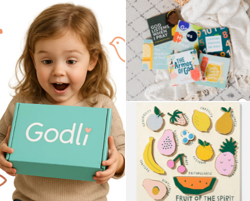 Kids Christian Toys, Books, Activities and Resources to Disciple cover photo collage