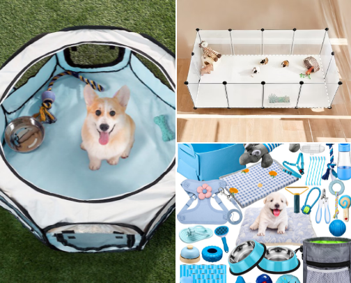 Puppy Needs and Supplies cover photo collage