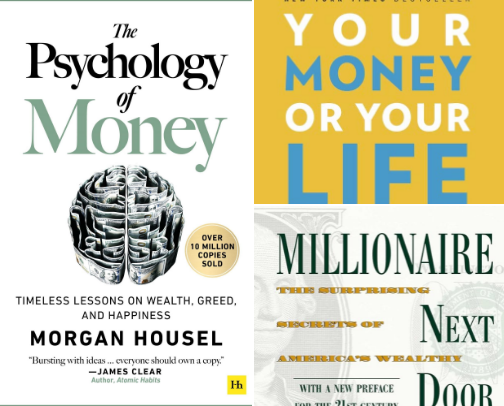 Money Books That Actually Changed My Financial Habits cover photo collage