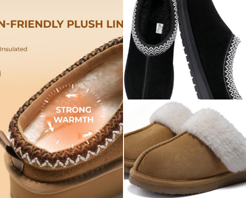 Cozy slippers for fall/winter! 🍁❄️ cover photo collage