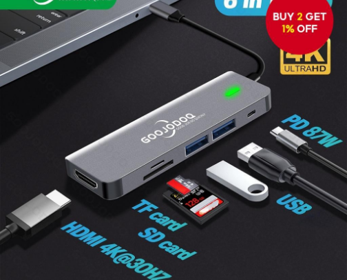 "Unlock ultimate connectivity with our versatile USB hub! 🚀 cover photo collage