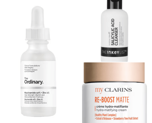 Best skincare products for an oily skin cover photo collage