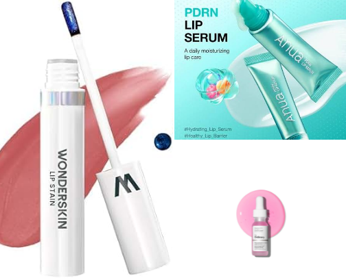 The Perfect Pout: Stains, Shades & Lip Care Essentials cover photo collage