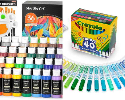 Arts & Crafts Essentials for Toddlers age 1-6 cover photo collage