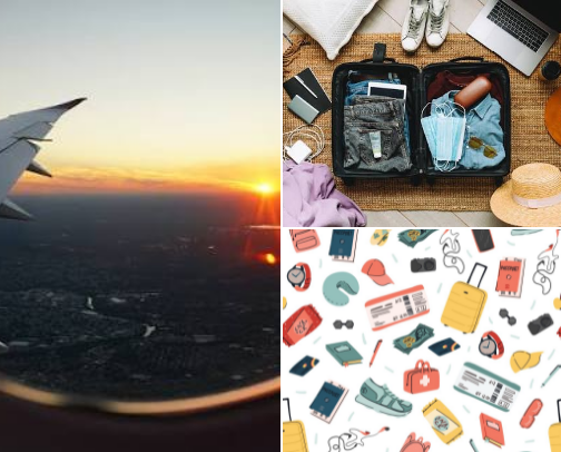 Travel essentials cover photo collage