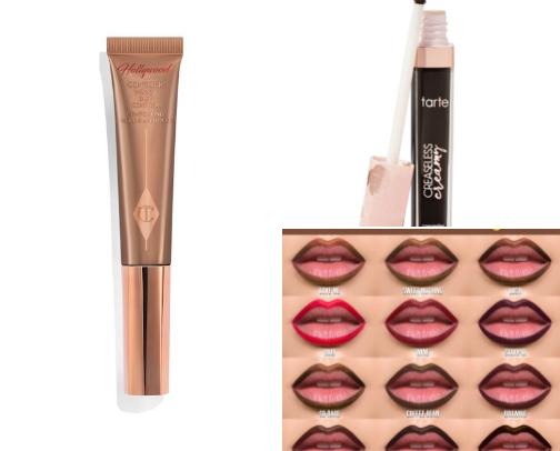Makeup and skincare cover photo collage