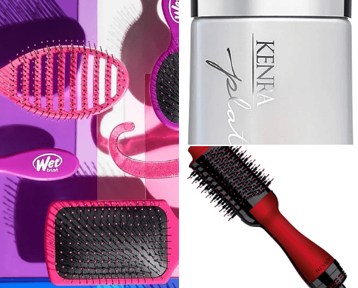 Hair products cover photo collage