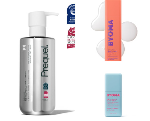 freshly zamboni’d ice rink skincare cover photo collage