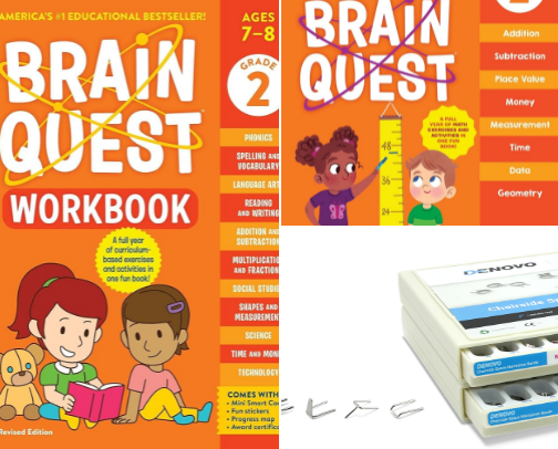 Read Online - Brain Quest Workbook: 2nd Grade Revised Edition and Complementary Study Tools cover photo collage