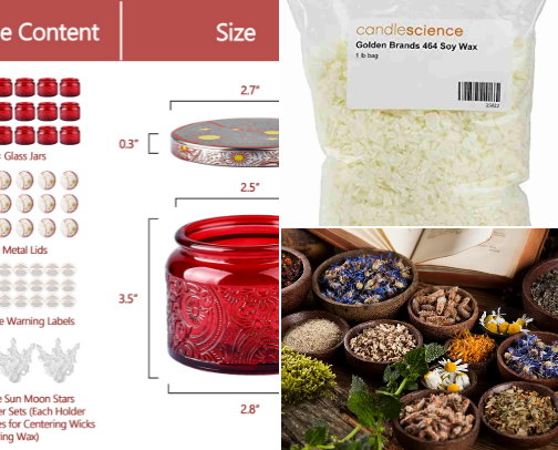 Candle Making cover photo collage