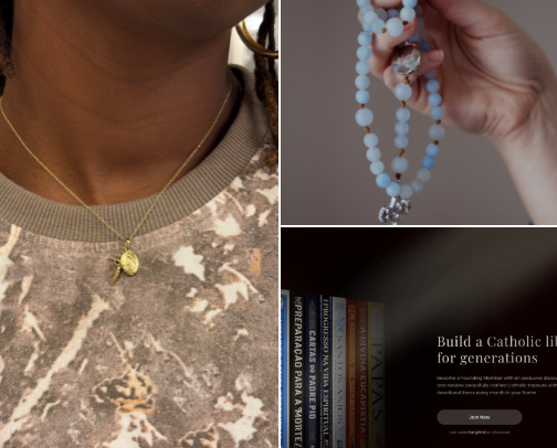 whats in my catholic girl bag cover photo collage