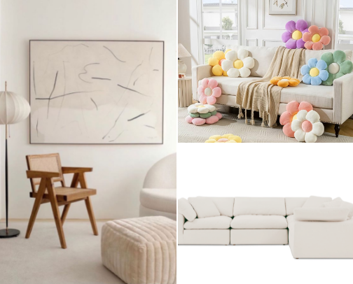 AESTHETIC HOME IDEAS 🏡🤍 cover photo collage