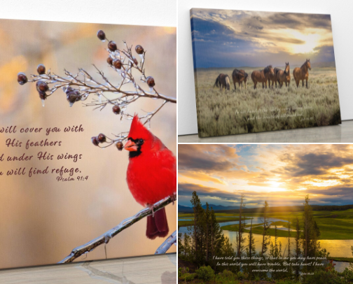 My Favorite Christian Inspirational Wall Art cover photo collage