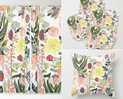 Home decor accessories cover photo collage