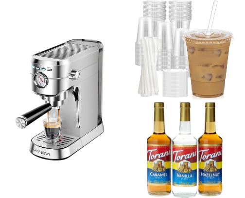 What's on my coffee bar cover photo collage