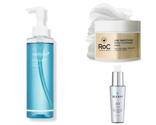 My favs for dry mature skin cover photo collage