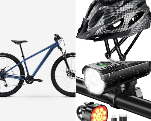 Must haves for cycling-from Bikes to 
accessories cover photo collage