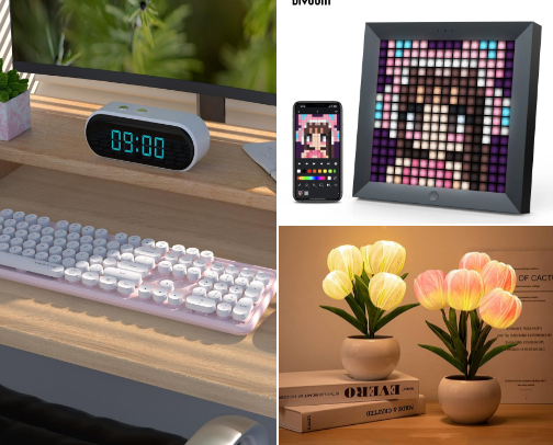 The WFH Dream Desk:  Aesthetic & Productivity Essentials cover photo collage