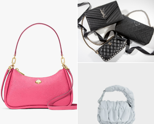 Handbags and purses cover photo collage