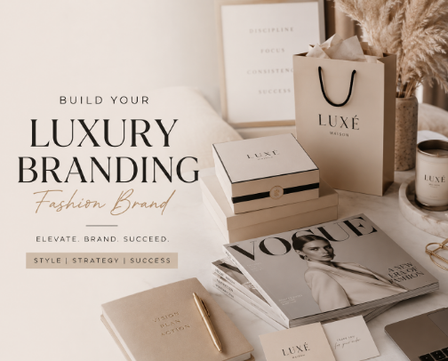 Luxury Fashion Brand Aesthetic cover photo collage