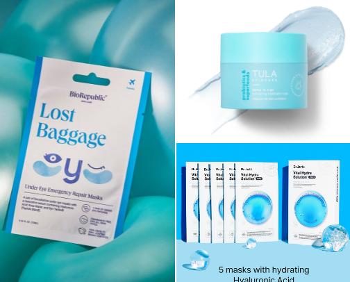 Soothing & Hydrating Face Masks cover photo collage