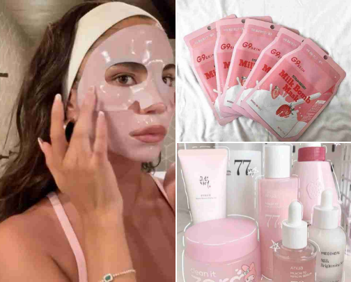 my skincare faves ꨄ︎ cover photo collage