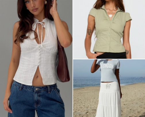 Fav clothing items cover photo collage