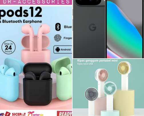 Electronic stuff cover photo collage