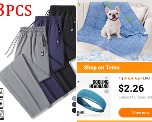 Cheap, Summer Cooling Finds! cover photo collage