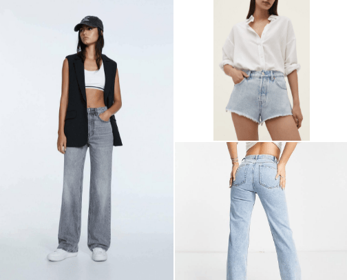 Cute jeans👖 cover photo collage