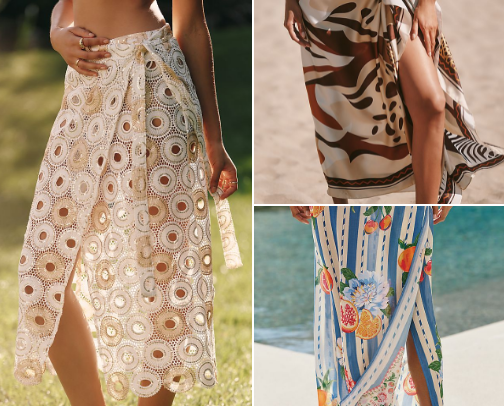 Sarong Skirts & Wrap Skirt Styles for the It-Girl Summer cover photo collage