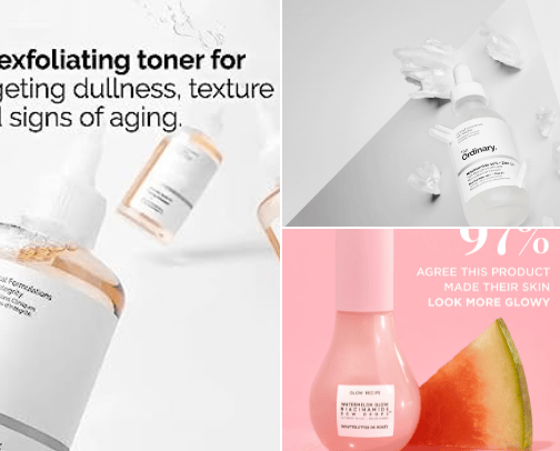 skincare must haves for glowy skin cover photo collage