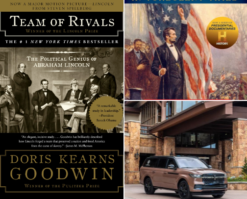 Team of Rivals: The Political Genius of Abraham Lincoln companion leadership reads cover photo collage