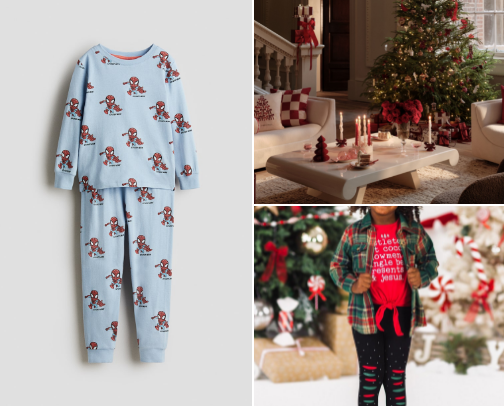 Christmas holidays list cover photo collage