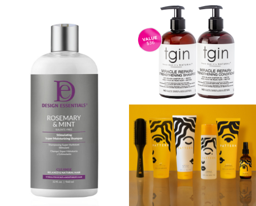 Black OWNED hair care line cover photo collage