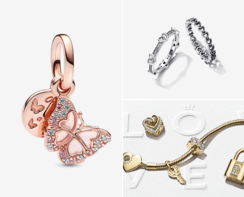 Pandora Jewelry cover photo collage