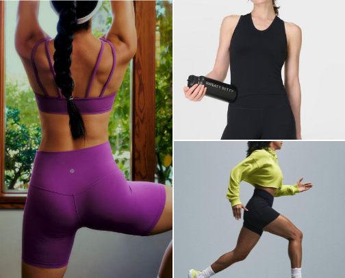 Fave workout gear cover photo collage