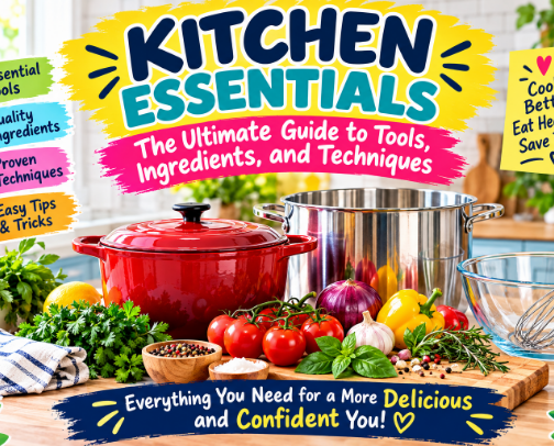 Kitchen Essentials cover photo collage
