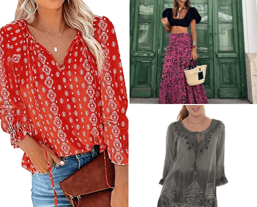 Plus Size Boho Fashion cover photo collage