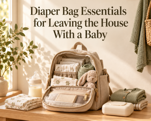 Diaper Bag Essentials for Leaving the House With a Baby cover photo collage