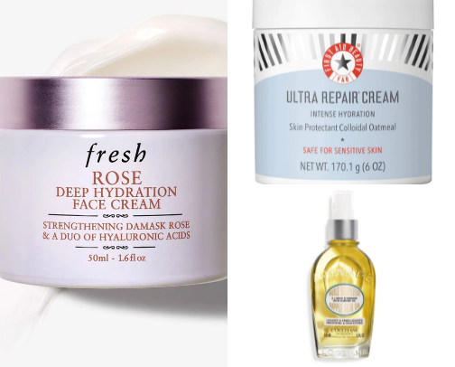 best body care products for dry skin!!! cover photo collage