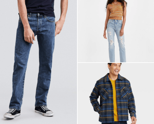 Levi's cover photo collage