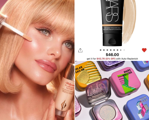 Makeup for a blinding glow ☀️ cover photo collage