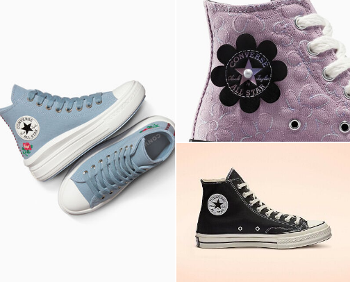 Women's High top shoes cover photo collage
