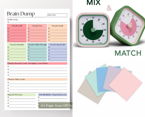 ✨ Productivity & Goal Setting Essentials (Stay Focused, Build Discipline & Achieve Your Goals) cover photo collage